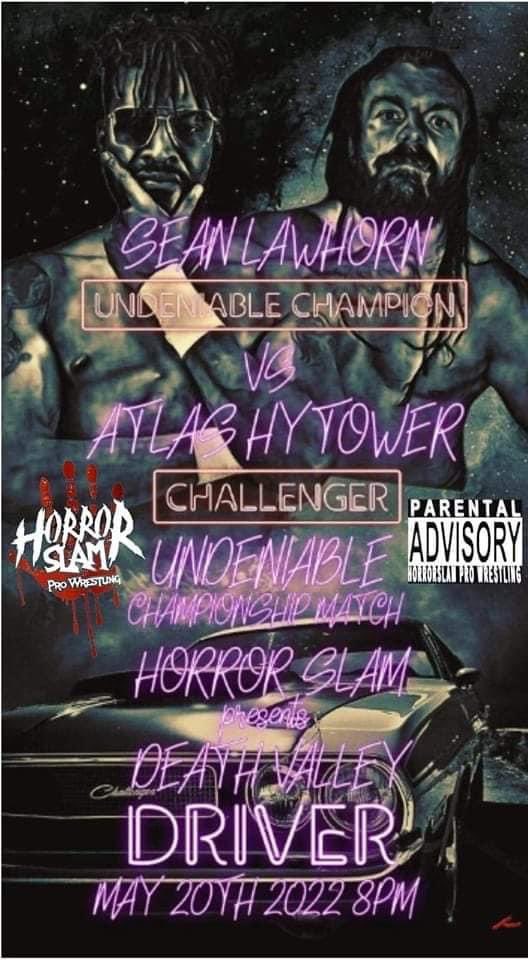 AtlasHytower's tweet photo. This Friday @SeanLawhorn2 is gettin the biz @Horror_Slam im going to set it off #runthisring https://t.co/V63Nqe80EH
