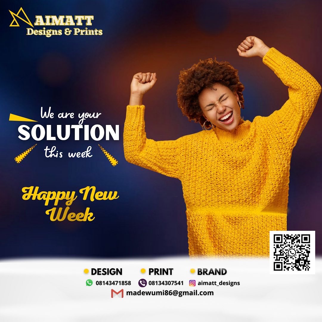 aimatt_designs's tweet photo. We have made ourselves Available as your SOLUTION this week on Designing, Printing and Branding. Come and have a taste of our work. 
Wishing you all a happy new week…
.
.
.
.
.
.
.
.
.
.
#largeformartprinting #aimattdesigns #aimattdesign #printing #design #brand https://t.co/LPCvhmdJui