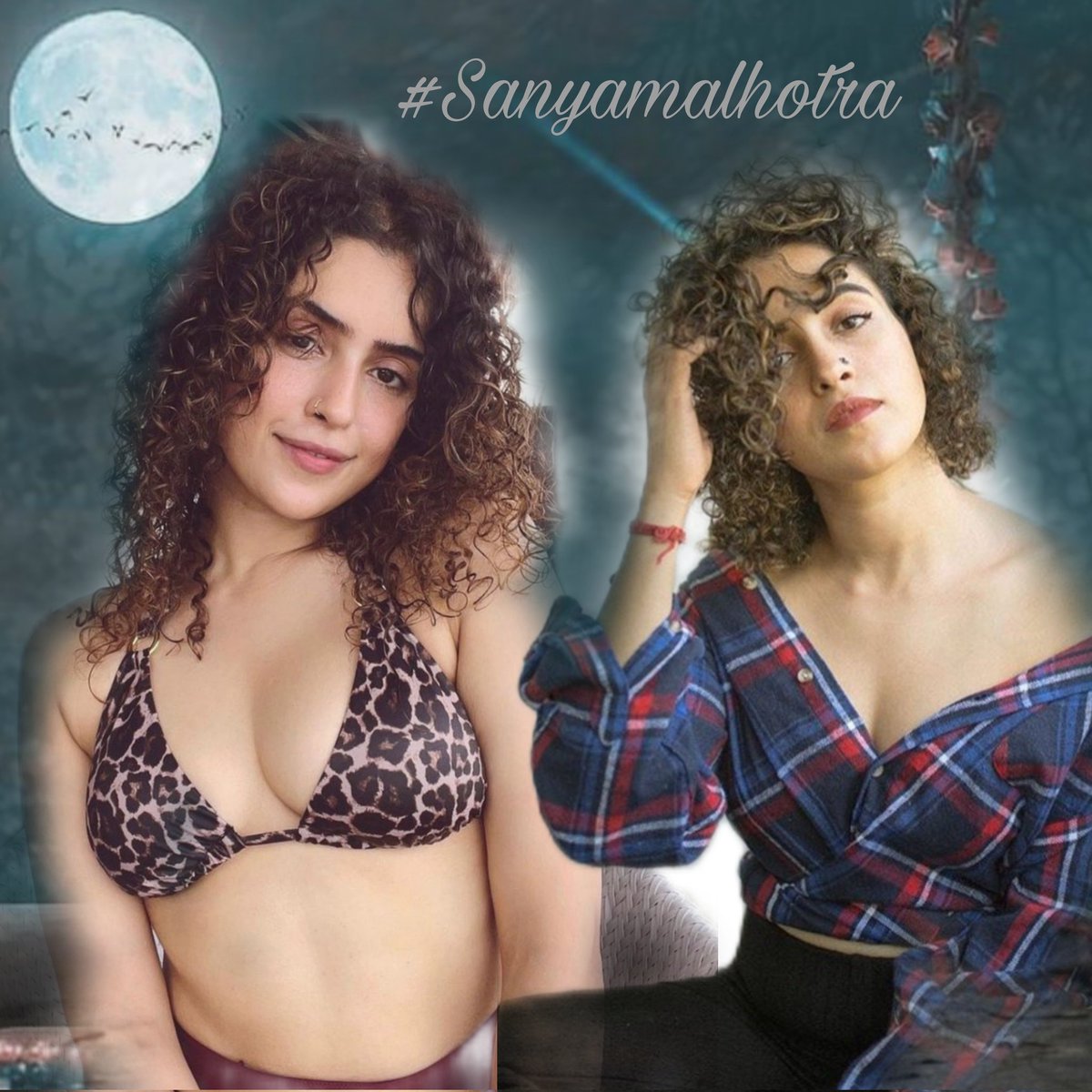 #SanyaMalhotra 🌑🌙