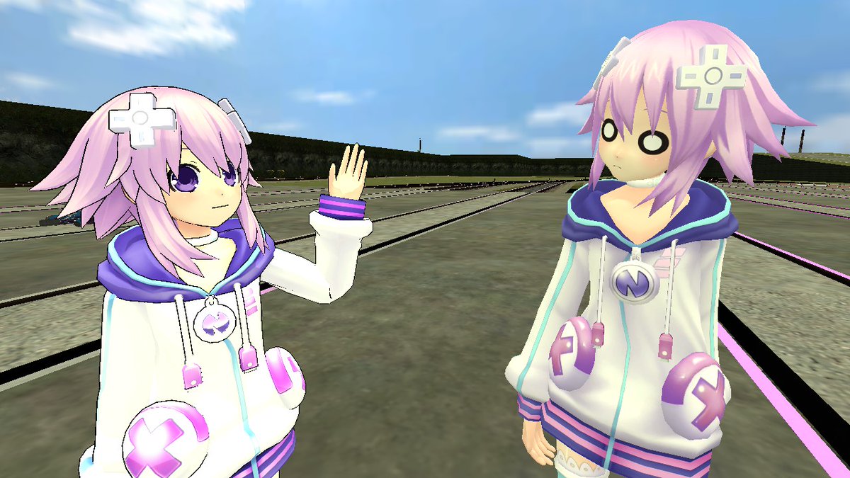 NeptuniaV2's tweet photo. "New Nep meets Old Nep"
#Gmod #Neptunia #gmodneptunia #Garrysmod #hyperdimension_neptunia https://t.co/jTlEOnc1cn