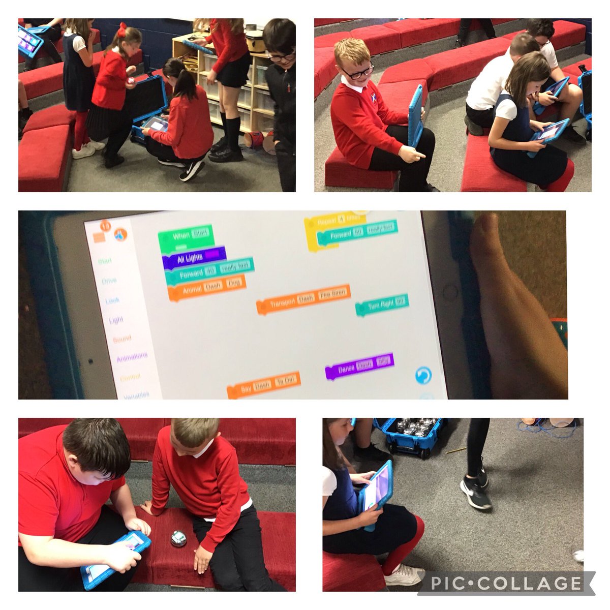 Our Digital Leaders ran a Coding lunchtime club with P3 this afternoon where we helped P3 to code a Sphero and Dash robot! #Digital