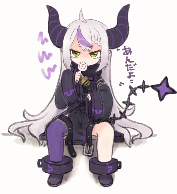威嚇きっず🙄
 #laplus_artdesu 