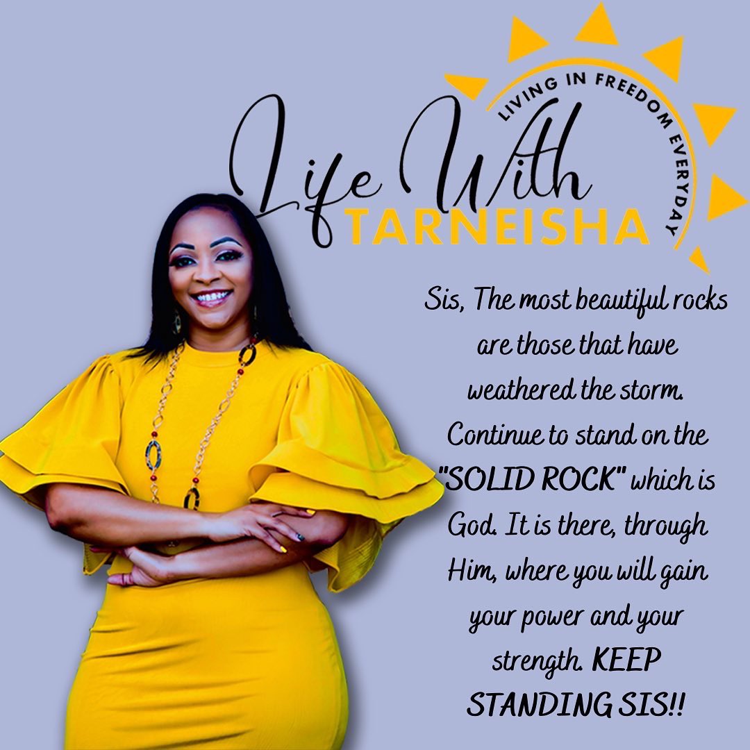 LifeCoachTar's tweet image. #WEATHERTHESTORM #CHRISTISOURSOLIDROCK # #LIFECOACH #MOTIVATION #MOTIVATIONALSPEAKER
#FEMALEMINISTER #COACHTAR #LIFECOACHINGTIPS  #ENCOURAGEMENT #WOMENEMPOWERMENT #HONEYGETYOULIFEBACK #LIVEINFREEDOMEVERYDAY
#LIFEWITHTARNEISHALLC
