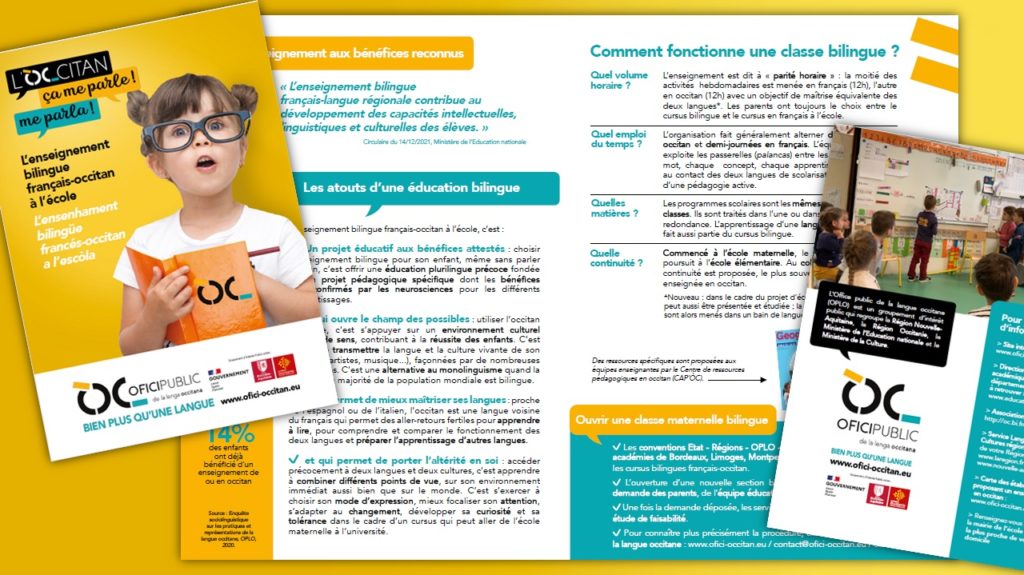 locongres's tweet photo. [OC] Promocion del #bilingüisme francés/#occitan : L'#OPLO avia una campanha novèla per sensibilizar al #bilingüisme aboriu
[FR] Promotion du #bilinguisme français/#occitan : L'#OPLO lance une nouvelle campagne pour sensibiliser au #bilinguisme précoce
https://t.co/SFr2Sr7kGQ https://t.co/MpUzgaW6lP