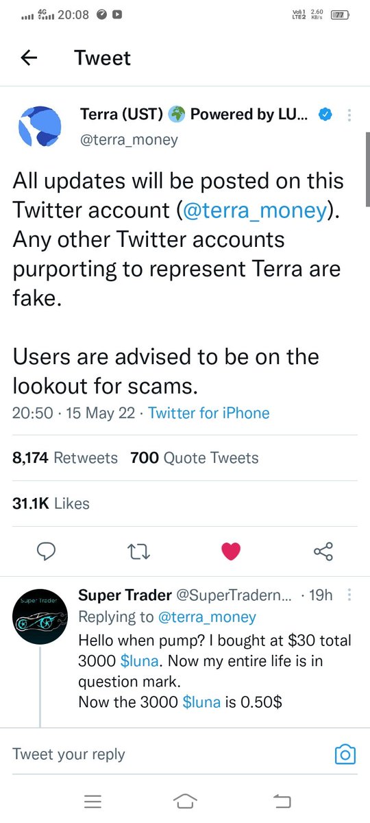 e_inocellas's tweet photo. @Luna_coin_Terra @dojipto @carlmoon @APompliano @dylanleclair @TechDev_52 @BTCfuel @DocumentingBTC @ustatrader @futuresheroes @Hafizebot This the real twitter account of Luna beware. https://t.co/VkY36EkCWN