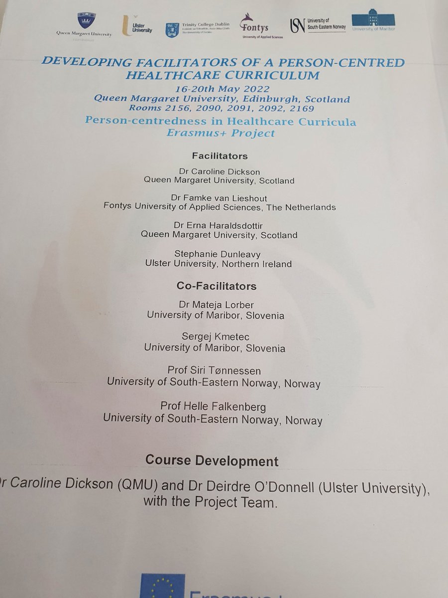 Person-centred healthcare curriculum <a href="/QMUniversity/">QueenMargaretUni</a> #pccurriculum