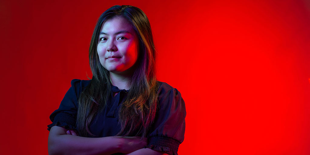 ClarkSchool's tweet photo. Sofia Braddock was a @HowardCC mechanical engineering student when she was accidentally paired with a fire protection engineering mentor. The James P. Shearman TerpStart Endowed Scholarship funded her transfer to @FPEUMD. https://t.co/Cu3wwNNSey #FearlessIdeas #PortraitsOfImpact https://t.co/UUpZIvMPza