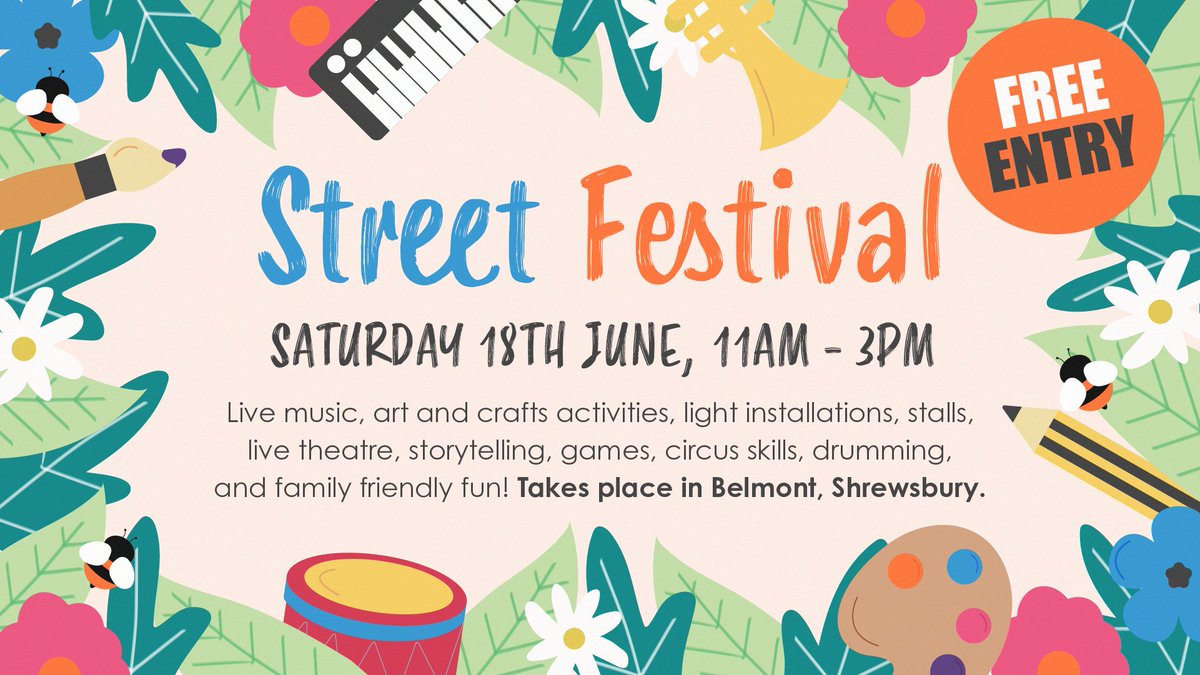 Hive Shrewsbury (@HiveShrewsbury) on Twitter photo 2022-05-17 10:38:00 Come join us for a summer street festival for a all the family to celebrate the Queen’s Jubilee. It's FREE! #hivestreetfest #hiveshrewsbury #hivehug #shrewsburyevents #shrewsburytown #hivewellbeingprojects #whatsonshrewsbury #originalshrewsbury #artscharityuk #jublieefund Come join us for a summer street festival for a all the family to celebrate the Queen’s Jubilee. It's FREE! #hivestreetfest #hiveshrewsbury #hivehug #shrewsburyevents #shrewsburytown #hivewellbeingprojects #whatsonshrewsbury #originalshrewsbury #artscharityuk #jublieefund