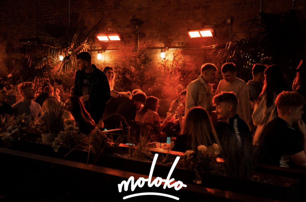 MolokoLiverpool's tweet photo. - RAIN OR STORM - Our heated beer garden has got you covered this weekend, whatever the weather ☔️

2-4-£10 Cocktails 'til 6! https://t.co/XETVDbsTxU
