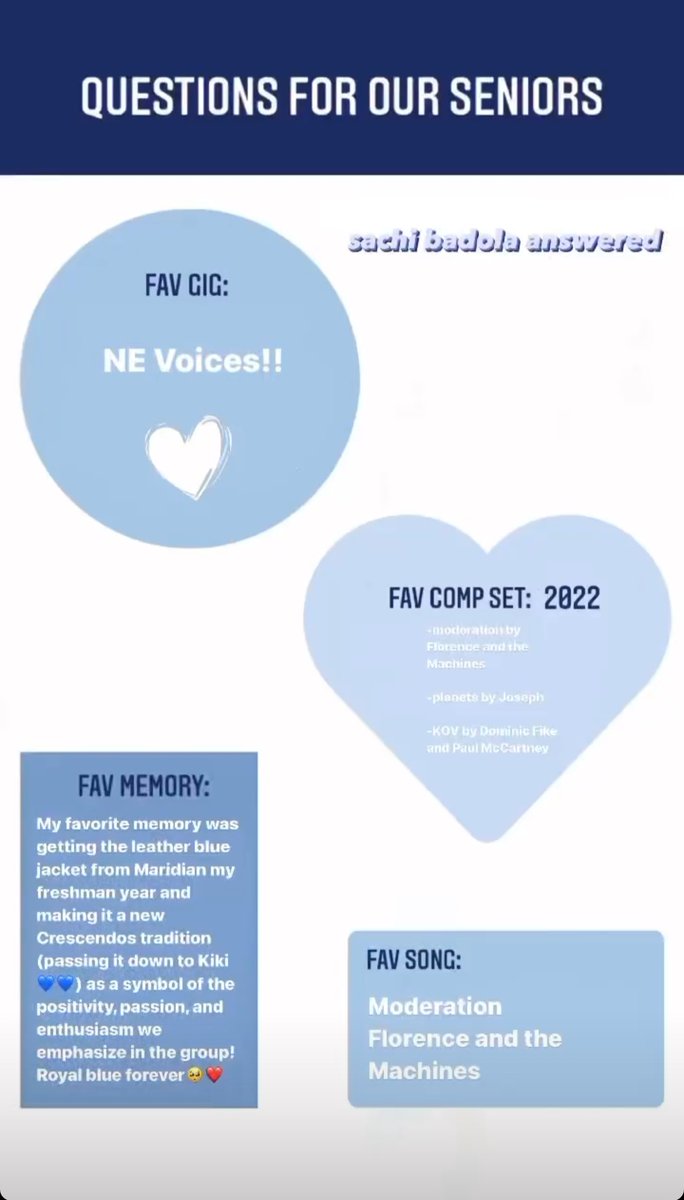 We are doing two senior spotlights per day over the next week starting with Co-Presidents Lily and Sachi!