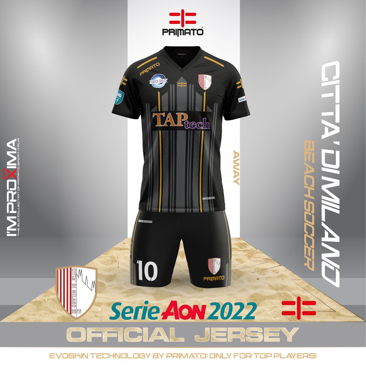 PrimatoSportITA's tweet photo. NEW SEASON, NEW OFFICIAL JERSEY!
Campionato di Serie A  Beach Soccer 2022!
Città di Milano indossa Evo Skin, Official Match Jersey firmata Primato!
Only for Top Club, only for Top Players!

#PrimatoSportItalia
#cittadimilano_beach_soccer https://t.co/Er1Ainv0ni
