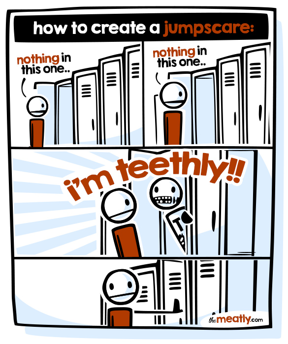 ClubMeatly's tweet photo. Terrifying. (• _•)

#themeatly #gamedev #comics https://t.co/UfRA9XqGYD