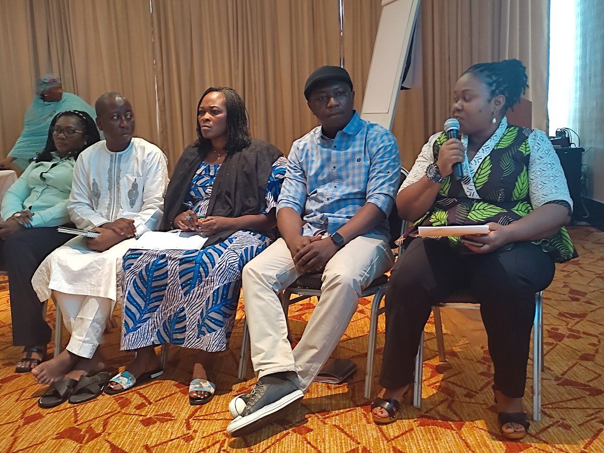 AdvocacyCentre's tweet photo. At the "CROSS REGIONAL REFLECTION FOR ACT-CSOs" of @civicactionng, @AdvocacyCentre presents in Group One on "Translating capacity building to institutional building is essential to NGO sustainability" with @Fdfyneface speaking for #YEAC #ACTCSOREFLECT, #ACTRIVERSCSOREFLECT https://t.co/xexinD9dKb