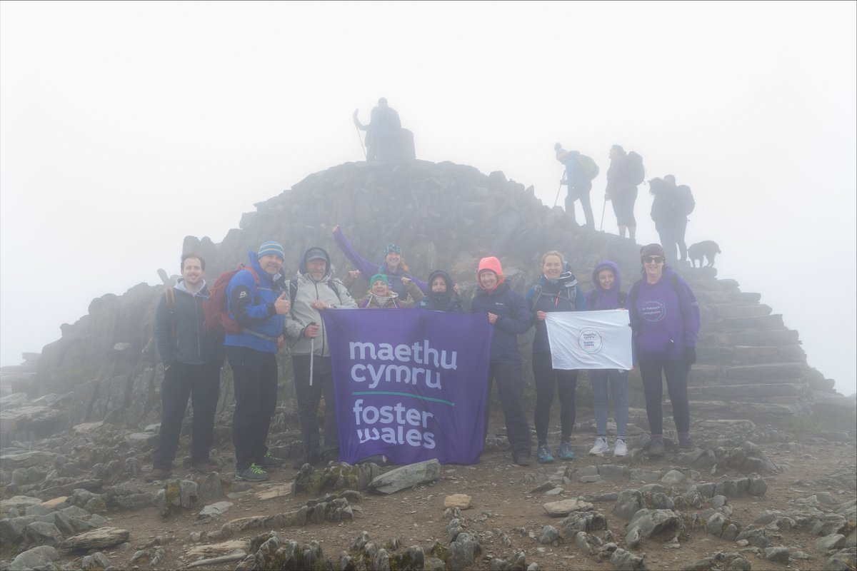 Foster Wales climbed Snowdon! 

A team of 15 foster carers and social workers from 4 local authorities, working together. 

Fostering is a challenge
One step at a time
(375,000 steps for @fosteringnet's fosterwalk total) 

It takes determination
The rewards are worth it

#FCF22