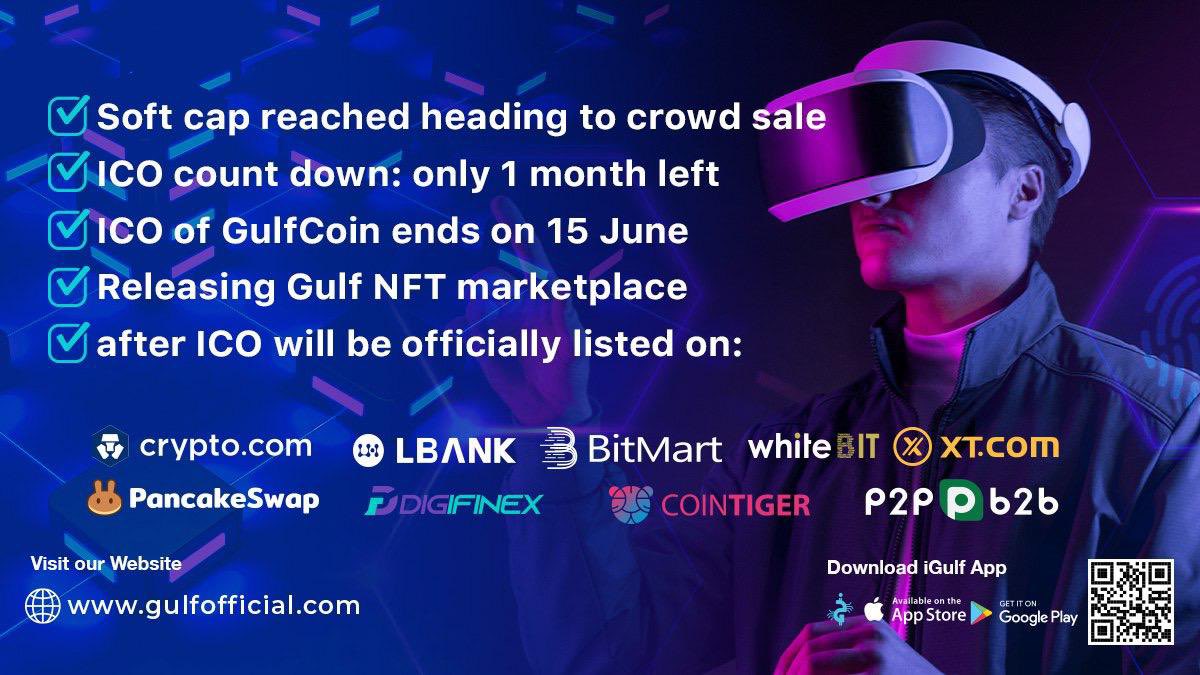 It is time to join <a href="/GulfCoin_/">Gulf Coin Official</a>
ICO is ending soon⏳
GULF = 0.03$
Early buyers are already in profit!
KYC+Audit: SOKEN &amp; Solidproof
SoftCap already reached

#GulfExchange platform on 15/06
#GulfNFT Marketplace coming soon

Join the race before its too late
gulfofficial.com