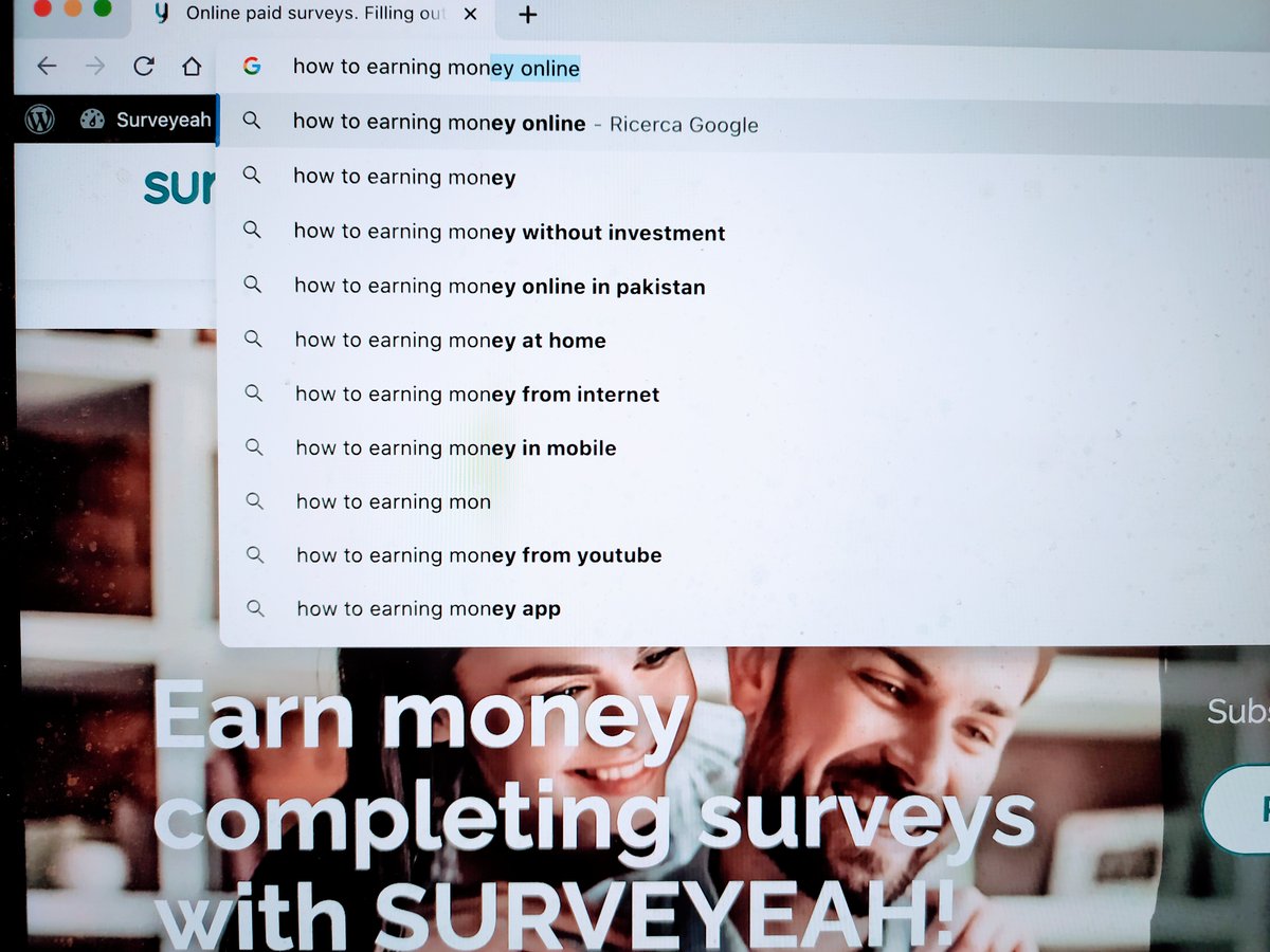 Surveyeah's tweet photo. Guadagnare per ricerche che si fanno quotidianamente? #surveyeah vi spiega come fare!
👉https://t.co/3dS1jSQmE3 https://t.co/h5716lr48l