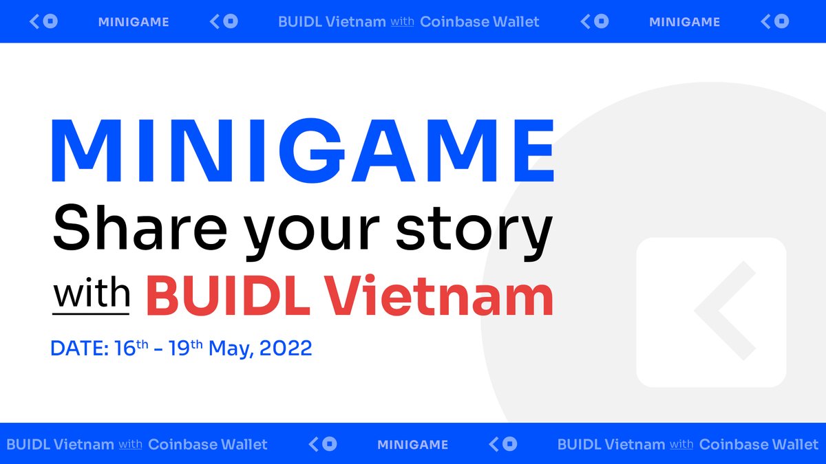 💙Share your story with #BUILDVietnam💙

“I’m a __ in the crypto space, I’ve stayed in the market until now because __.”

Quote this tweet with your answer, then complete all the tasks here👉 gleam.io/DJj2D/buidl-vi… to win a total prize of 200 $USDC.

Submission ends on May 19th.