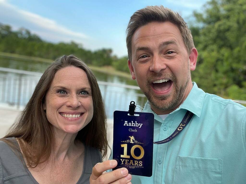 theashbyclark's tweet photo. Last night I got to celebrate 10 years with Walt Disney World! It was such a magical evening filled with great food and running into so many awesome people! https://t.co/dHG2aktjqg
