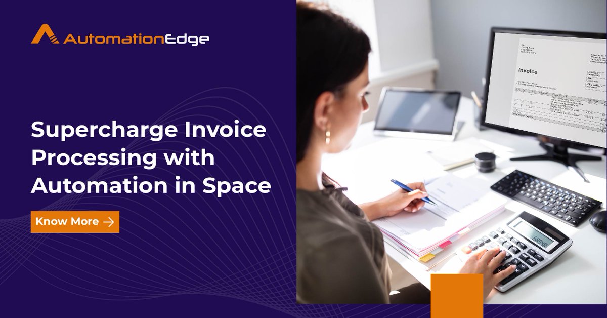 AutomationEdge's tweet photo. #Automation can easily program all the tasks involved in #invoiceprocessing and process them efficiently with no paper trail and manual verification. 

Interest in invoice management system?

https://t.co/QZk7gC20et

#ConversationalRPA #intelligentautomation #OCR #DocEdge https://t.co/GtkGmj4xIC