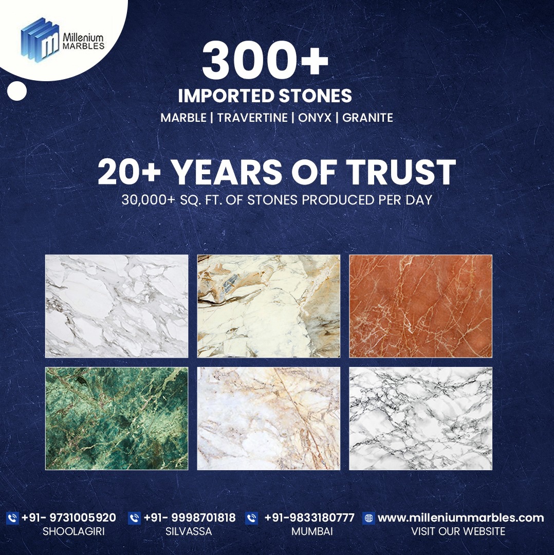 milleniummarble's tweet photo. At Millenium, we are always on a constant quest of providing timely delivery, top quality stones, thereby becoming a team extension of our clients business & imported stone needs. 🤗❤️
You get the best at Millenium! 🤩
#BestAtMillenium #milleniummarbles https://t.co/6yrrCDQqHf