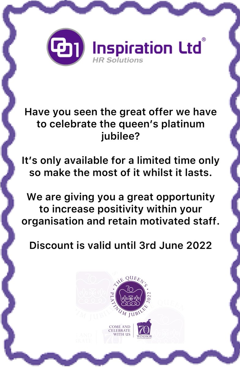 HRDoctorSurgery's tweet photo. Celebrate the queen's platinum jubilee with this great offer #courses #beneficial https://t.co/xuc09AN8Jj