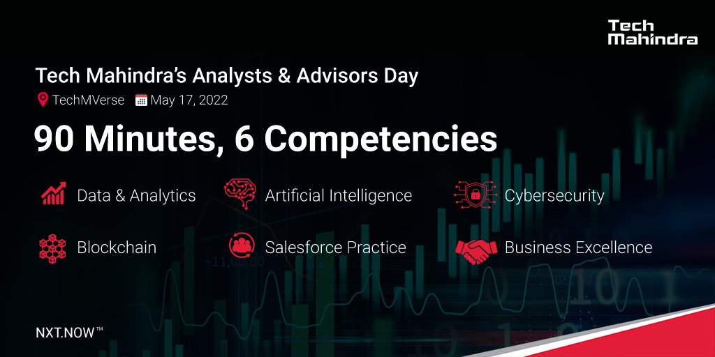 tech_mahindra's tweet photo. We're happy to host all key industry influencers & represent the power of emerging technologies in the #TechMVerse for the upcoming @Tech_Mahindra's Analysts & Advisors Day.
Stay tuned!
Know more: https://t.co/ZcI4OCkFjS
#Simplify #DigitalTransformation #EmergingTechnology https://t.co/MHQMgPcBJc