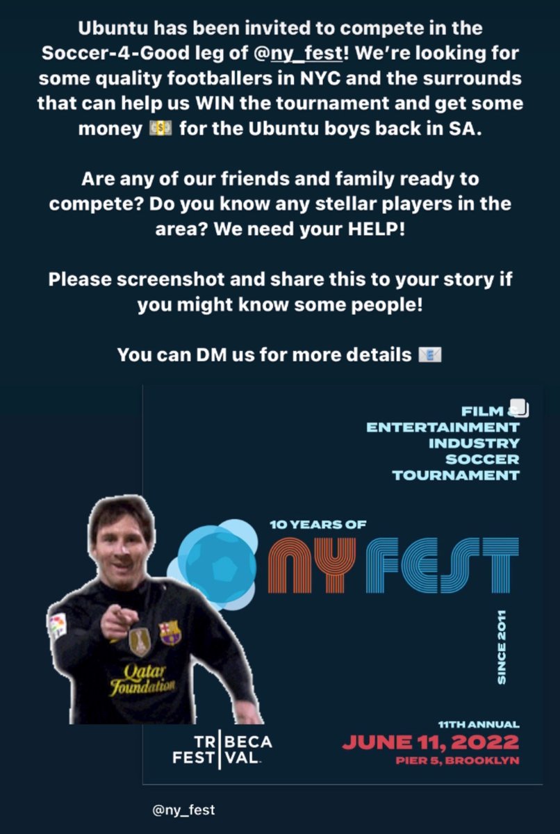 Ubuntu_Football's tweet photo. Know any amazing footballers in the NYC and the surrounds?! We need their help ⚽️ https://t.co/lDF1hSauYI