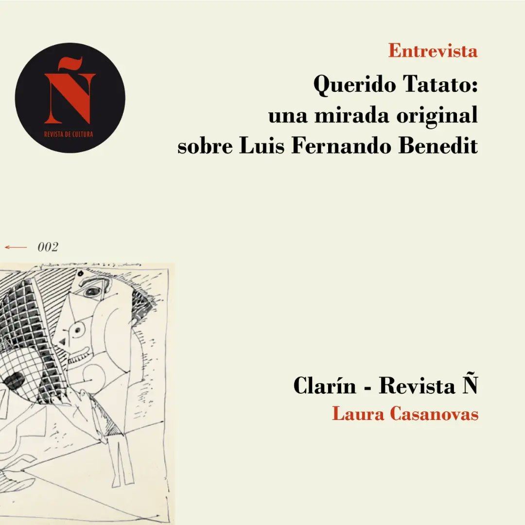manarale's tweet photo. "La obra de Benedit mantiene un diálogo permanente con muchos aspectos de la cultura, hecho que lo convierte en un historiador/catador".

Me entrevistó Laura Casanovas para  @revistaenie a propósito de la presentación del libro Benedit a contrapelo el 19/5 a las 18 en @museomalba https://t.co/bbPvcHqgsn