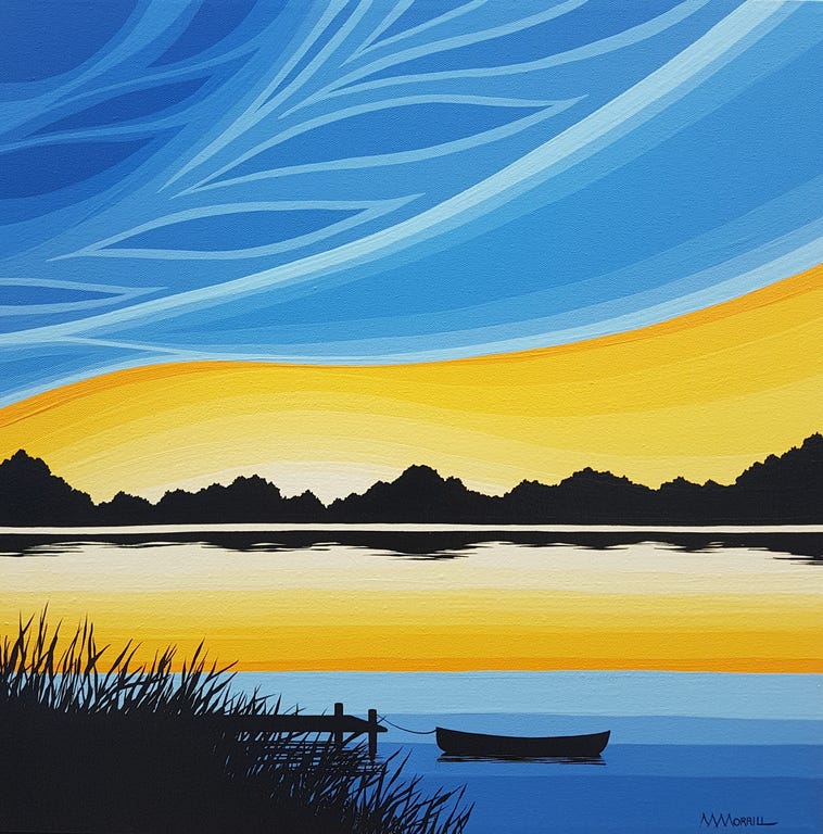 A Peaceful Morning 
18x18 acrylic on canvas