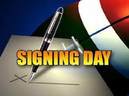 If you are planning to play a sport at a college level or planning to join the military, we are having a signing day on Thursday during Gmen time. If you will be participating in this signing day, please notify Mrs. Schaefer or Mr. Pfleger.