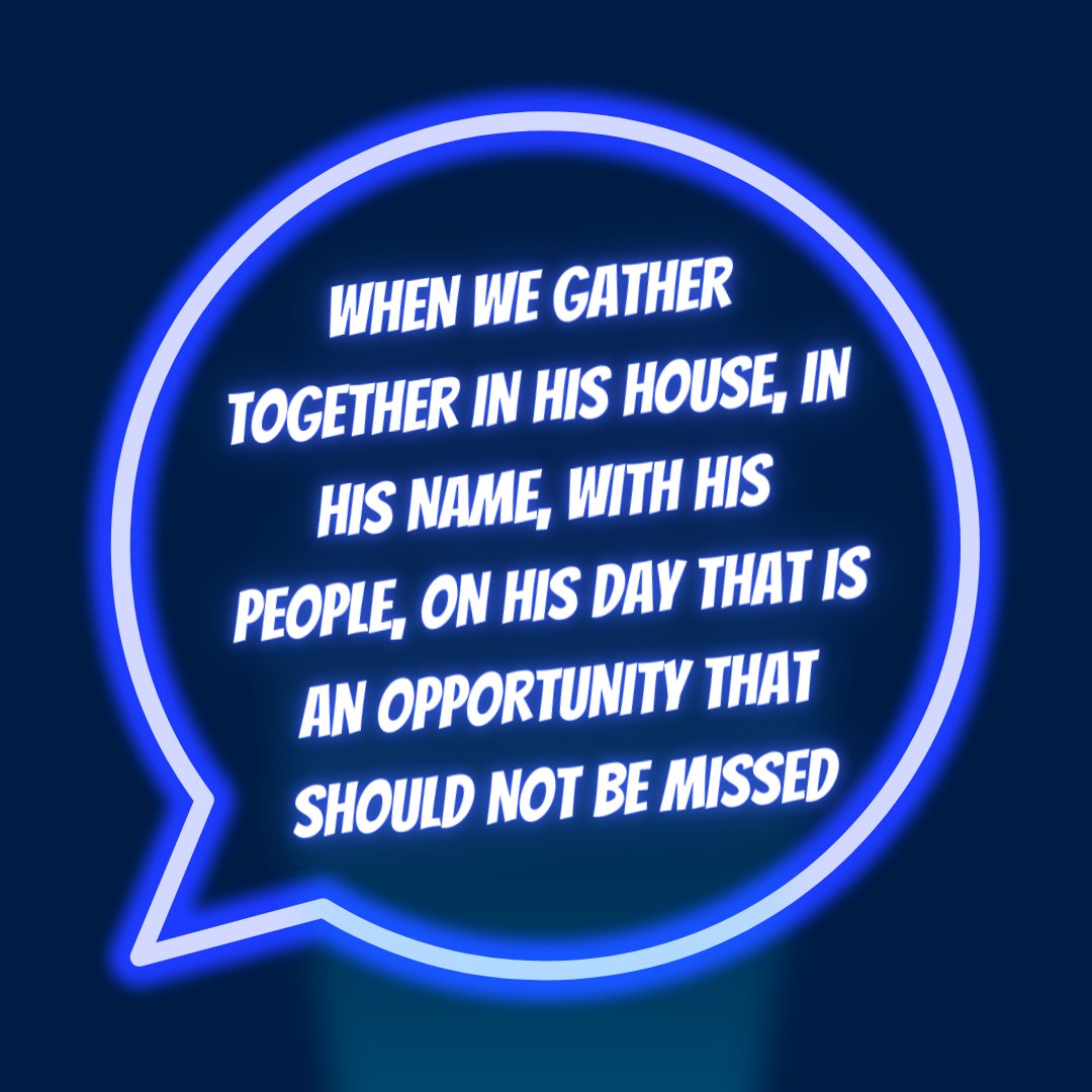 ChestertonElim's tweet photo. You can be church anywhere so does that mean that we don't need to prioritise being in church on a Sunday? The thing is, there is in coming to church, an opportunity that should not be missed.

#Chesterton #Elim #TogetherAgain #MyFathersHouse https://t.co/1Rant5w9TM