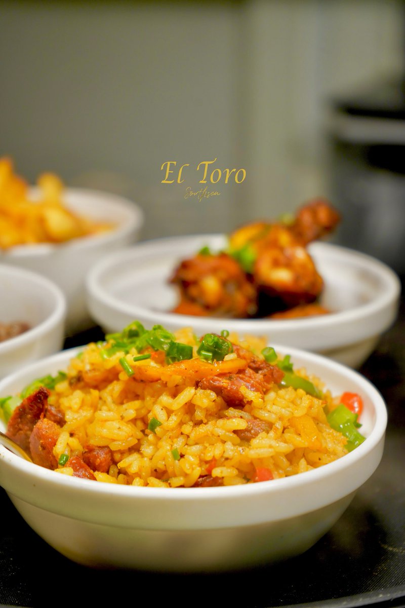 ElToroSouthsea's tweet photo. Happy Monday from El Toro! ๐
Our tasty Chorizo Rice is packed with flavour, and the perfect accompaniment to any of our Tapas dishes! ๐
Book your table via telephone: 02392343335
#SouthAmerica #TenderSteak #MeltInYourMouth #ElToro #Burger #Cheese #Lunch https://t.co/QytPWkiEZX