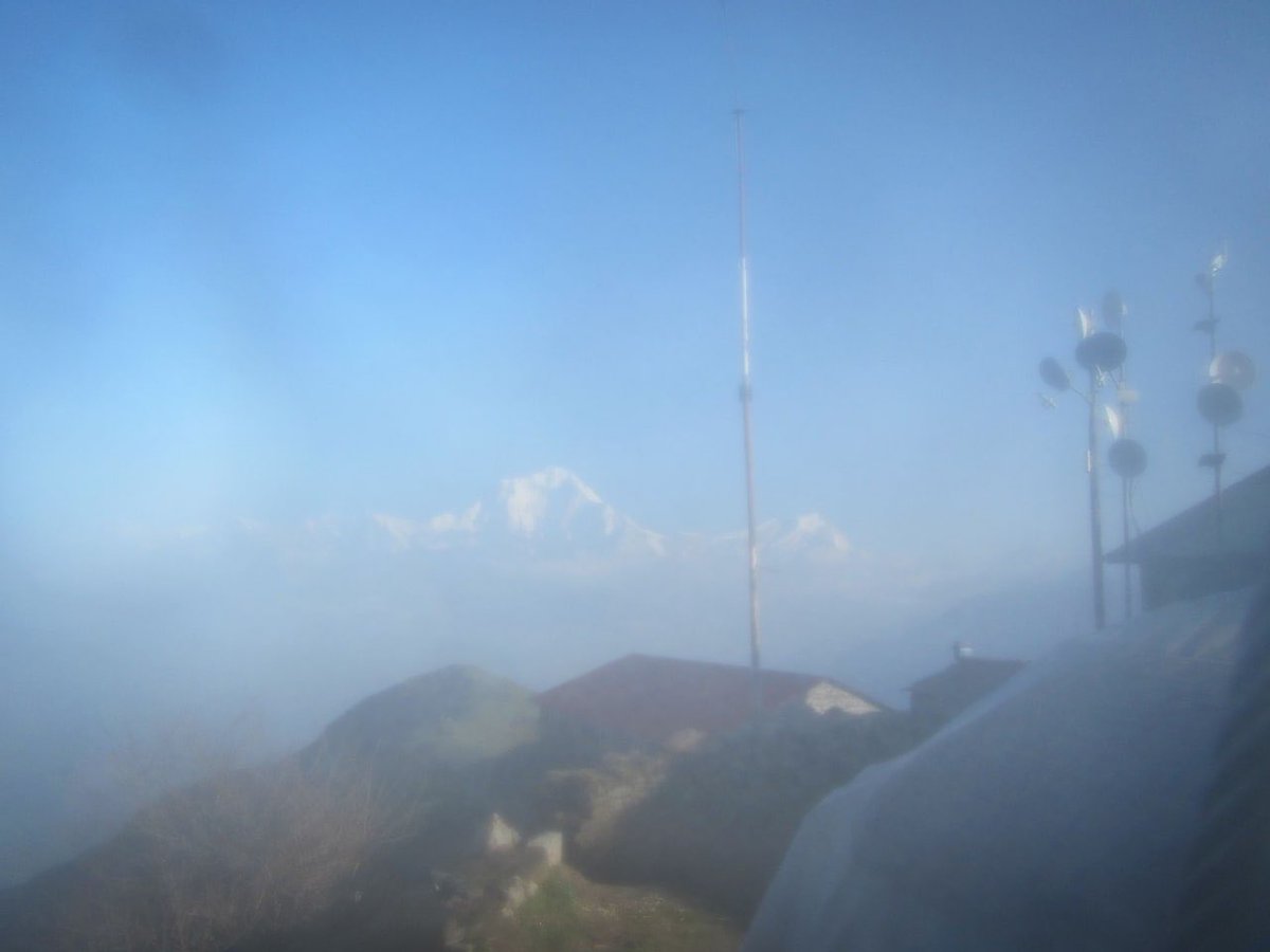 ChrisAndermann's tweet photo. #HelloMonsoon fully operational. After AC charger problems in the south, Real Time Solutions @sarojdhojjoshi fixed it. Thanks without RTS research in Nepal is unthinkable! Meanwhile clouds have lifted, what great views. @GFZ_Potsdam @basanta58_raj @paleohydrology @GeologyDeptPU https://t.co/kwzkwwBpuC