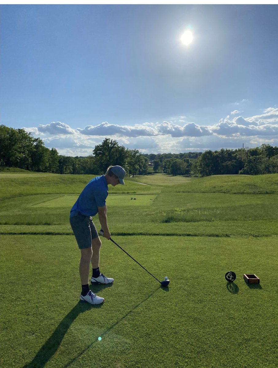 R7Activities's tweet photo. Beautiful day for State Golf! Good luck Kaleb! 

@r7bluejaygolf https://t.co/u3de7i2CRx