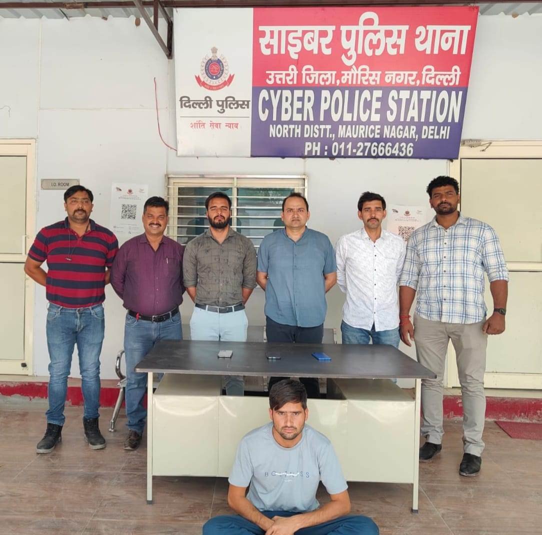 ONE MEMBER OF SEXTORTION GANG FROM MEWAT ARRESTED BY CYBER CELL NORTH. 
ACCUSED EXTORTED MONEY FROM VICTIMS BY IMPERSONATING AS CRIME BRANCH &amp; YOUTUBE OFFICIALS AFTER SECRETLY SCREEN RECORDING OF OBSCENE ACTS OF VICTIMS AND THEN THREATENING THEM TO UPLOAD ON INTERNET.
<a href="/NBTDilli/">NBT Dilli</a>