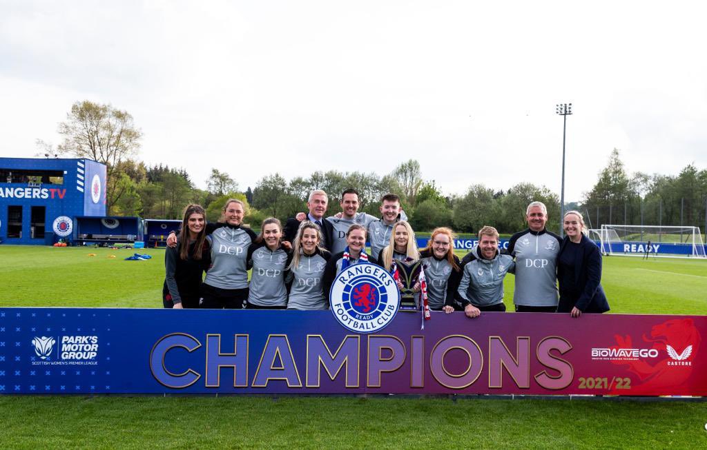 emmatraynor94's tweet photo. So proud to have been part of the journey that led to this season with such a special group of players and staff @RangersWFC 

Invincible Champions 💙 https://t.co/KW4mSvJ88b