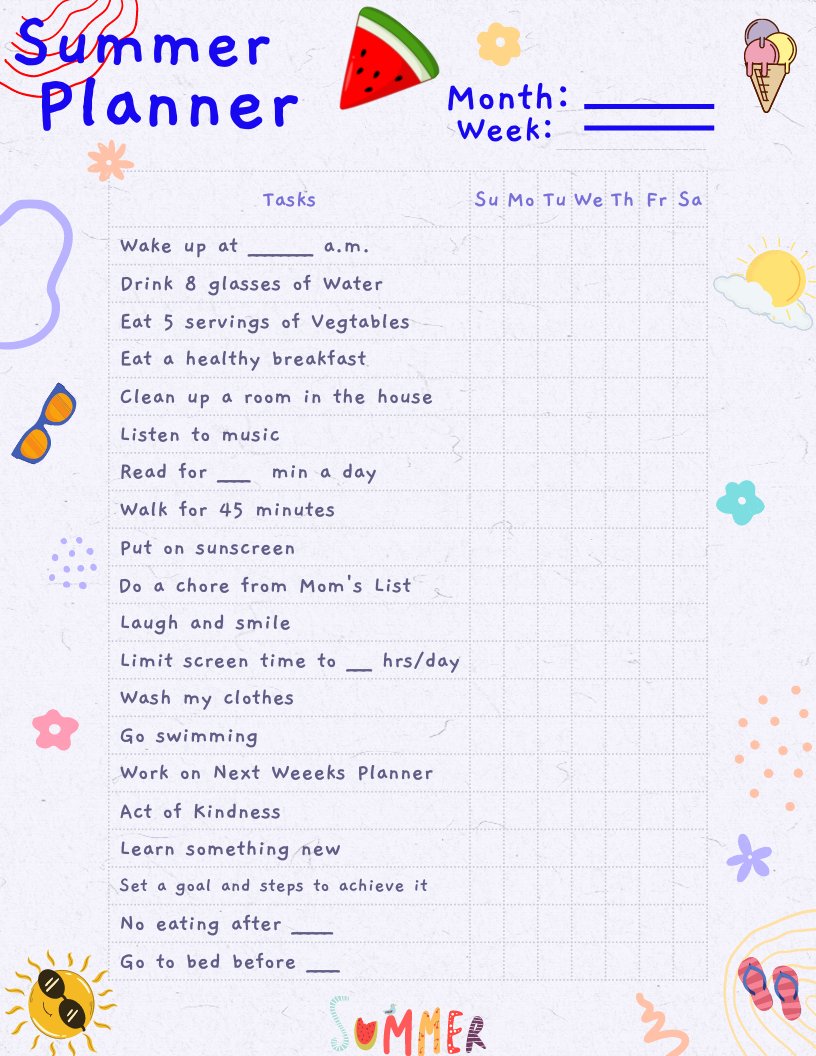 JBsDesignCo1's tweet photo. New Today in my #Etsy store -- Summer Planner for Kids #shopsmallbusiness https://t.co/FLJTRaUyUS
