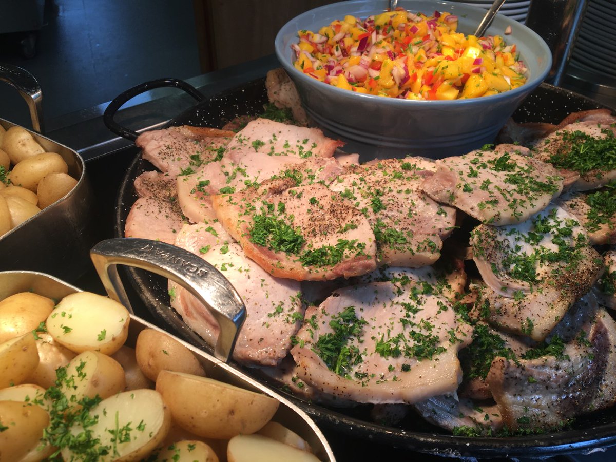 StCanopy's tweet image. Grilled Pork Steak with Mango Salsa at The Canopy @StEdwardsChelt today. 

@StEdsPrincipal @HolroydHowe @HhRgulley @Grahamolds1