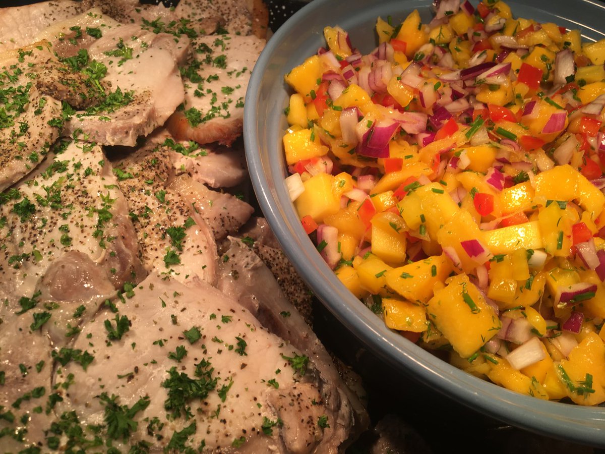 StCanopy's tweet image. Grilled Pork Steak with Mango Salsa at The Canopy @StEdwardsChelt today. 

@StEdsPrincipal @HolroydHowe @HhRgulley @Grahamolds1