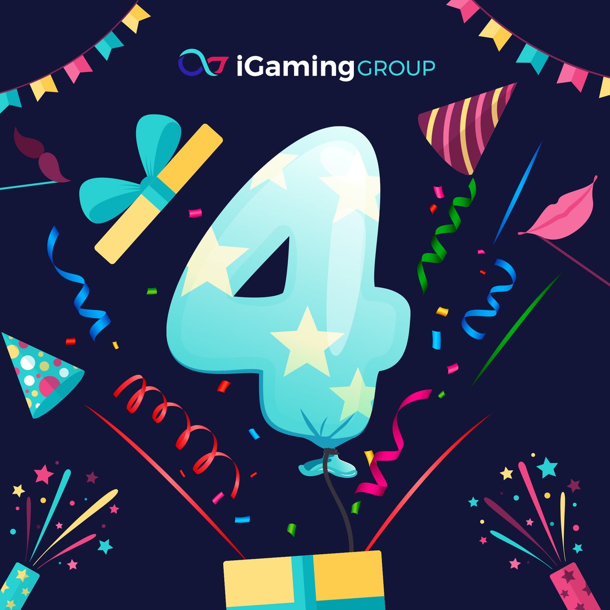 GroupIgaming's tweet photo. Cheers to 4 years of #iGamingGroup 

Four years ago, we launched iGaming Group to encompass all our solutions as a limitless offer under one parent company.

This includes the IGG White Label solutions, https://t.co/oTq3DoD7vI engine, and #blockchain casino ecosystem. https://t.co/G98yZ0zc8K
