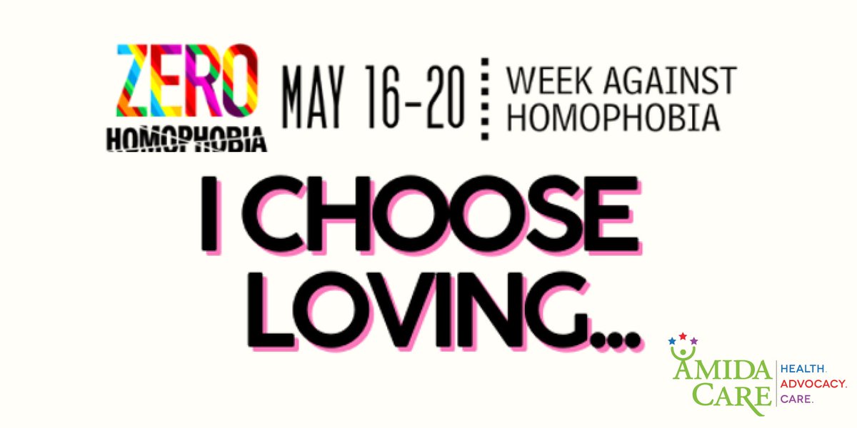 AmidaCareNY's tweet photo. This week is #ZeroHomophobia which unites Latinx LGBTQ+ leaders across the country and Latin America to discuss this year’s theme: “I Choose Loving.” Register for @latinoasisnyc free events, which celebrate our resistance and resilience: https://t.co/3waZCSmly4 https://t.co/ektUhOoZpe