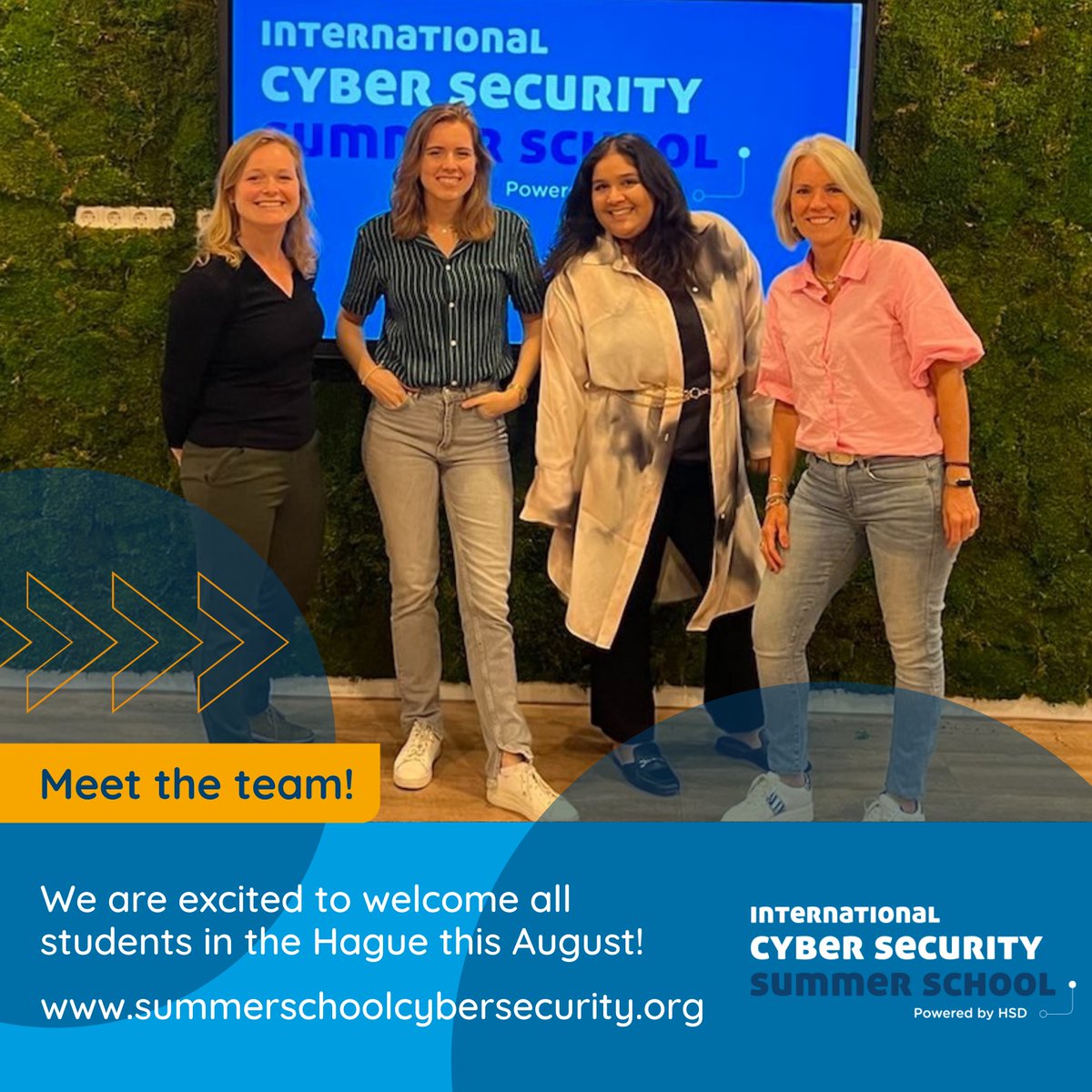 Meet the #ICSSS22 Team!

Marlou, Hetty, Araya, and Rosa are working behind the scenes to make sure this week will be valuable and memorable for all selected students.

We can not wait to meet all of you this summer!
