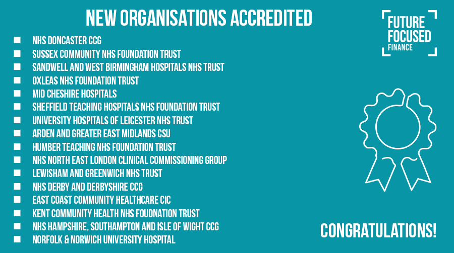 OneNHSFinance's tweet photo. Congratulations to all the organisations that received FLC approval on their #Accreditation applications! 

Demonstrating and gaining recognition for their commitment to the development of #finance skills across their workforce. 👏🏆

#NHSFinance https://t.co/igrr3HHl1z
