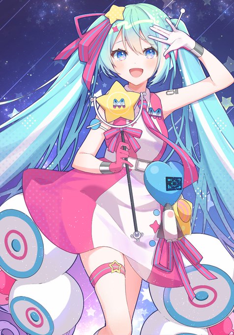 マジカルミライ 10th ツインテールフードタオル 初音ミク グッズ]マジカルミライ 10th ツインテールフードタオル｜初音