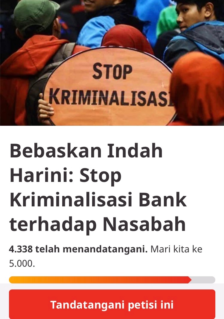 INTEL__Astana's tweet photo. Mencari keadilan di dalam Hukum
#SaveIndahHarini
https://t.co/R0t3eVSum4 https://t.co/NLKP7GQTsQ