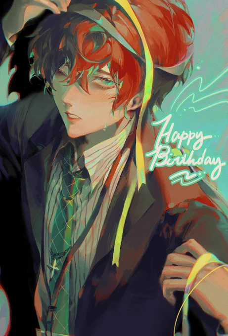 どっぽお誕生日おめでとう🥳
遅れてごめんね😢……
#観音坂独歩誕生祭2022 
#観音坂独歩誕生日2022 