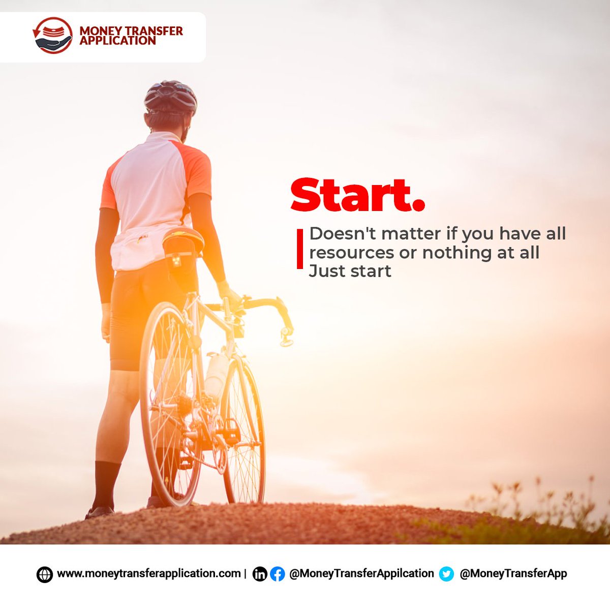 MoneyTransferAp's tweet photo. Market opportunities never wait for anyone. 

Start now, draw that business plan, send that proposal, acquire that technology, and just start something towards building your dream money service business. 

Tomorrow will thank you for today.

#MondayMotivation #moneytransfer https://t.co/21S6UgOMbe