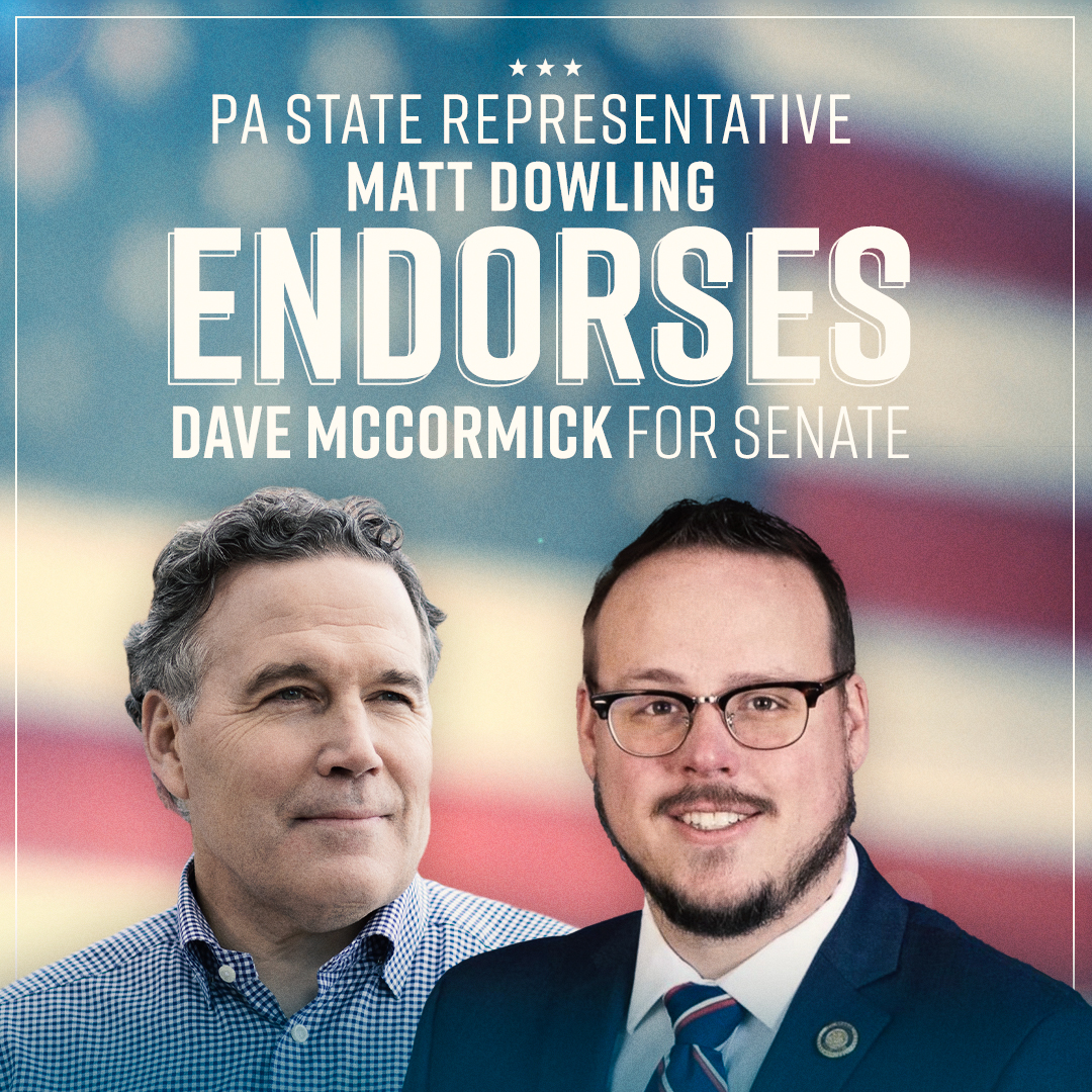 Dave McCormick on Twitter "Thank you PA State Representative Matt
