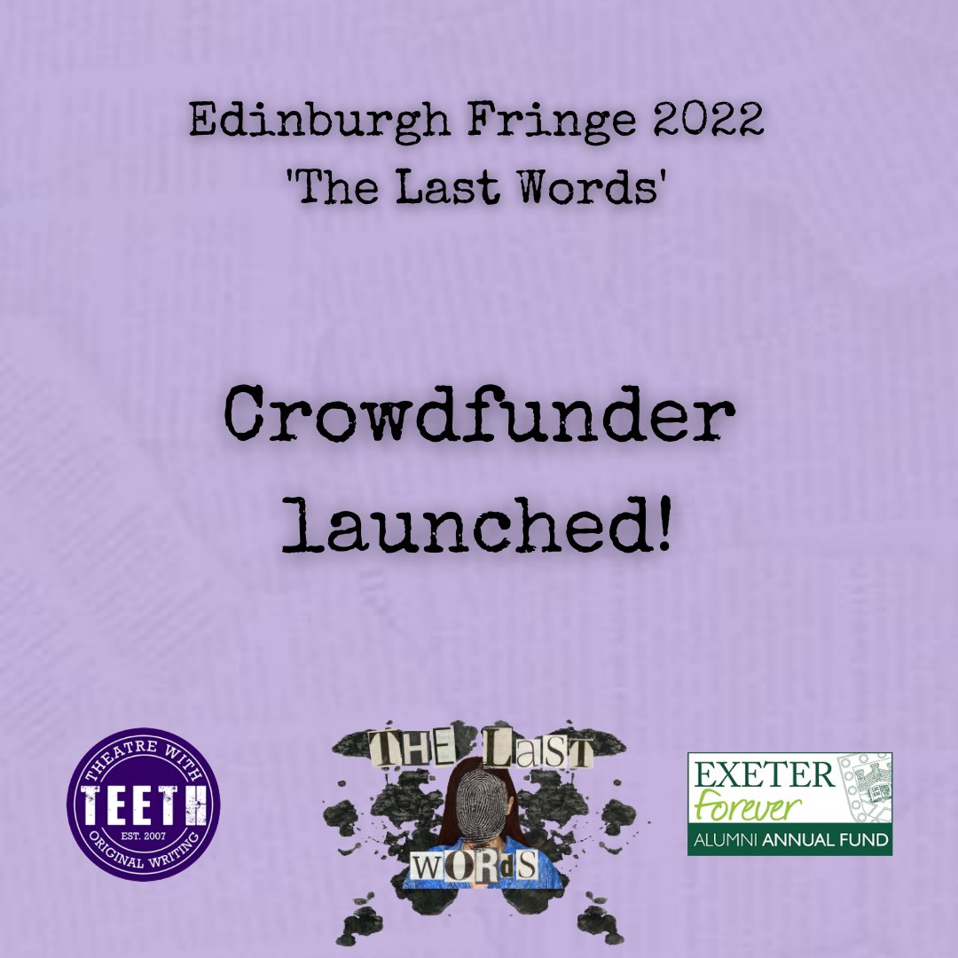 bossybitchprods's tweet photo. Our crowdfunded has launched! Please support our show in any way you can!
https://t.co/33fURW0DxY
#edinburghfringe #exeteruniversity #newwriting #supportourshow https://t.co/MJhPlsuvyq