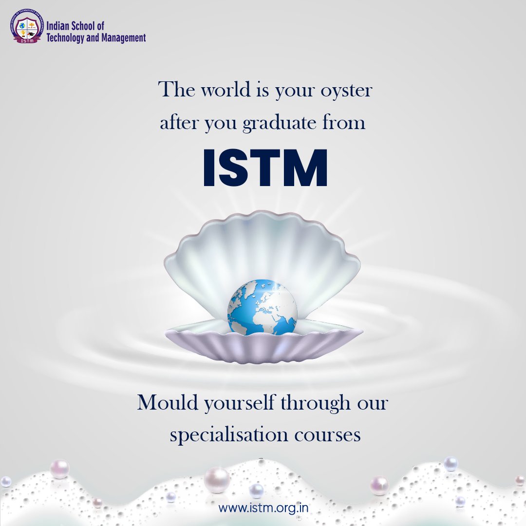 istmeducation's tweet photo. ISTM's specialization courses are the key to your future, it moulds you into who you want to be.
The world is your oyster, graduate from the courses and discover new pearls every day.
https://t.co/I1KRRgooUx
#isbm #istm #travelandtourism #listofspecialisation #courses2022 https://t.co/OJ4onLD4co